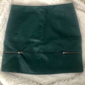 Evergreen Crocodile mini skirt